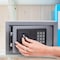 Stalwart Digital Safe Box - Steel Lock Box with Keypad & 2 Override Keys by Gray 65-EN-20-GRY - alternate 4